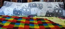 Подушка дакимакура Руно Grey Cat_1 антиаллергенное волокно 50х150 см (Р315.52_Grey Cat_1) фото от покупателей 9