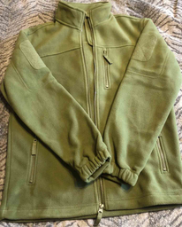Флисовая кофта мужская / тактическая армейская флис куртка / военная флиска зсу 9137 OnePro M см Хаки 68823 фото от покупателей 2
