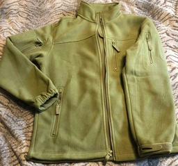 Флисовая кофта мужская / тактическая армейская флис куртка / военная флиска зсу 9137 OnePro L см Хаки 68824 фото от покупателей 1