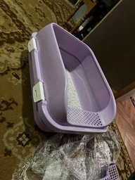 Туалет для кошек под наполнитель Animall с лопаткой CNR-127 58 x 42 x 24 см Фиолетовый (2000981206406) фото от покупателей 17