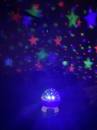 Нічник куля проектор зоряне небо Star Master Dream QDP01 Блакитний фото від покупців 2