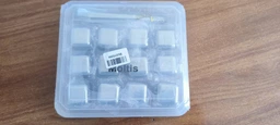 Кубики для виски и других напитков Moltis металлические Серебро + щипцы Whiskey Stones SILVER 12 шт 10054 фото от покупателей 3