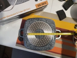 Кастрюля-казан квадратная Edenberg 6.5 л с гранитным покрытием и крышкой (EB-3975) фото від покупців 6