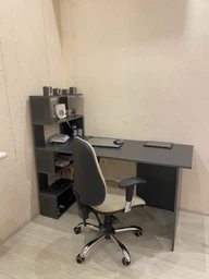 Стол компьютерный с полочками слева RedWood Ванкувер Ш1416*В1226*Г600 Антрацит RLST24anthracite фото от покупателей 3
