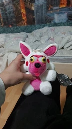 Мягкая игрушка аниматроник Мангл Лис Фокси белый 18 см - FNAF / 5 ночей с Фредди