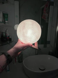 Ночник Светильник настольный 3D Moon Light Lamp Луна на пульте и сенсорное управление 14,5 см с аккумулятором 16 цветов GS-3541