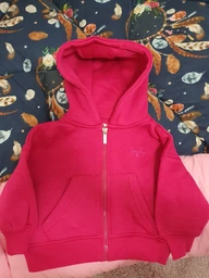 Детская теплая толстовка с капюшоном Minoti 12ZIPEMB 2 37544JNR 98-104 см Черная (5059030957971)
