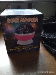 Нічник куля проектор зоряне небо Star Master Dream QDP01 Блакитний фото від покупців 1