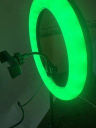 Профессиональная светодиодная LED цветная кольцевая лампа для селфи блогеров предметной сьемки 26 см для фото и видео со штативом фото от покупателей 2