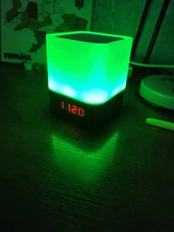 Ночник лампа многоцветный портативный светильник MiNi-HiFi Speaker и беспроводная спикер Bluetooth с часами 1200 mAh фото от покупателей 2