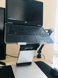 Підставка стєнд для ноутбуків і планшетів HQ-Tech Stabletron M18 Aluminum Laptop Stand Silver для MacBook підвищена стійкість для ноутбуків до 17 дюймів, складна конструкція(колір siilver) фото від покупців 3