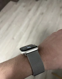 Металевий ремінець Fruct Milanese Loop Band для Apple Watch 42/44/45/46/49 mm Black фото від покупців 6