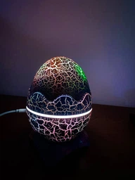 Проектор галактики Яйце, нічник зоряного неба лазерний, з Bluetooth колонкою, пультом Фіолетовий фото від покупців 6