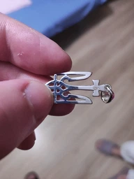 Срібний тризуб з козацьким хрестом (АРТ. №118) Dadiverin Jewelry фото от покупателей 1