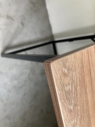 Стіл розкладний Моріс Ferrum-decor 750x1000x600 Чорний метал ДСП Кашемір 16 мм (MORI1013) фото від покупців 1
