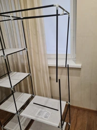 Тканинна шафа кофр HCX «Колізей» 105х45х170 см Бежева (D6-06) (D606KO) фото від покупців 1