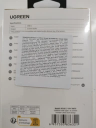 Переходник Ugreen кабель Type-C 3.5 mm для наушников 11 см (AV142) фото от покупателей 4