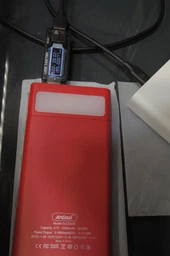 УМБ Andowl Q-CD555Х1 Power Bank 15000 mAh Зовнішній акумулятор (повер банк, портативна батарея) + Подарок USB-лампочка Чорний фото від покупців 4