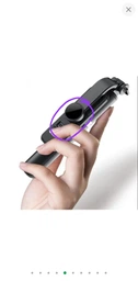 Беспроводная селфипалка Selfie Stick QS2s.2 портативный штатив трипод с подсветкой с пультом дистанционного управления для телефона Android IPhone черная с Bluetooth фото от покупателей 9