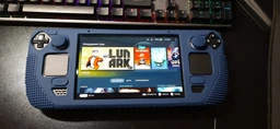 Захисний бампер чохол Zelda для Steam Deck + 4 накладки на стіки / Синій