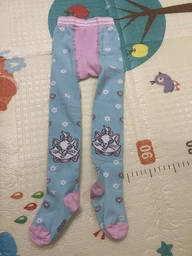 Дитячі колготки 2-3 роки бавовняні для дівчаток Conte Kids Disney 17С-130СПМ-525 14 р 92-98 см Блідо-бірюзові (4810226463284)