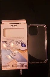 Противоударный чехол для iPhone 14 Pro Max с бортиками IPAKY Crystal Series Прозрачный