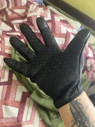 Зимові лижні вітрозахисні рукавички Windstopper сенсорні, Чорні