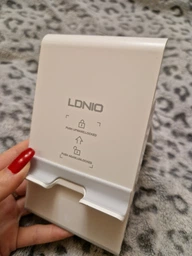Телескопічна підставка для телефонів настільна Ldnio foldable desktop stand (4.7-7,2"). White фото від покупців 3