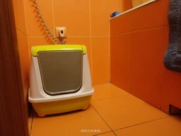 Туалет закритий для котів Moderna Flip Cat, 50 см х 39 см х 37 см, зелений фото від покупців 1