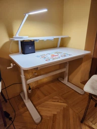 Дитячий стіл Evo-Kids TH-210 з полицею S50 XL White (TH-210 W + BD-S50 XL) фото від покупців 3