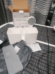 Полка глубокая клеящаяся MBM HOME BP-7 WHITE пластиковая белая фото от покупателей 1