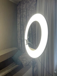 Профессиональная кольцевая led Rl 21 лампа 54 см + БЕЗ ШТАТИВА, Кольцевая светодиодная led селфи-лампа ОРИГИНАЛ фото від покупців 2