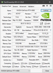 Відеокарта GF RTX 4060 8GB GDDR6 Eagle OC Gigabyte (GV-N4060EAGLE OC-8GD)