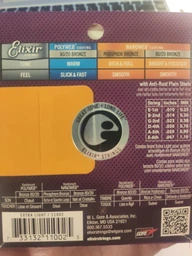 Струны для акустических гитар Elixir AC NW EL (240666)