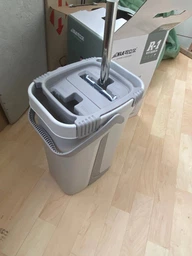Набiр для прибирання швабра ледар з відром 12 л Scratch Cleaning Mop Expert R1 З віджимом і складною ручкою Змінні насадки з мікрофібри