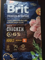 Сухой корм Brit Premium Dog Adult M для собак средних пород с курицей 15 кг фото от покупателей 5