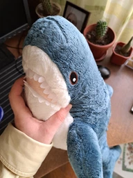 Акула 40 см baby shark мягкая плюшевая игрушка CoComelon детская на подарок мягкая обнимашка для сна подушка бейби шарк