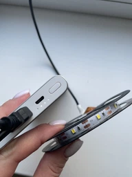 Светодиодная LED лента SMD 2835 5 вольт гибкая самоклеющаяся от USB повербанка | ЮСБ лампа светильник нейтральный белый свет от Power Bank 5 метров фото от покупателей 1
