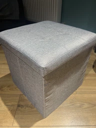 Пуф для хранения текстильный MBM HOME TH-03 Серый (TH-03 GRAY) фото от покупателей 5