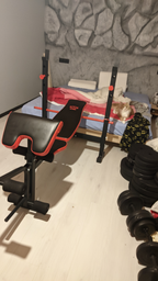 Лавка для жиму RN-Sport ReadMeBlack + 4 грифи, 100 кг дисків (RMB-100)