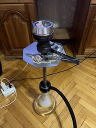 Кальян GORILLA Full Set Silver на колбе Drop Clear 60 см + Калауд в подарок фото от покупателей 4