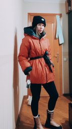 Пуховик двухсторонний зимний женский Seventeen 2091.5464 2XL-3XL Черный с бежевым (Sev2000000183459) фото от покупателей 3
