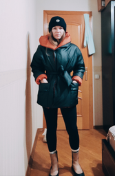 Пуховик двухсторонний зимний женский Seventeen 2091.5464 2XL-3XL Черный с бежевым (Sev2000000183459) фото от покупателей 2