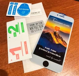 Захисне скло 10D Tempered Glass для iPhone 6/6s/7/8/SE 2020 Біле фото від покупців 10