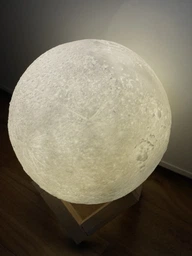 Ночник 3D Луна 13 см 3 режима 3D Moon Touch USB фото от покупателей 3