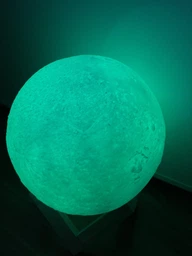 Ночник 3D Луна 13 см 3 режима 3D Moon Touch USB фото от покупателей 1