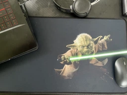 Игровая поверхность WorkPlaceShop SW STARWARS YODA 400х900 мм фото от покупателей 4