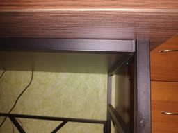 Компьютерный стол Ferrum-decor Раян 75x140x70 черный ДСП Белое 32мм фото от покупателей 2