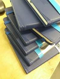 Книга записна Buromax Etalon 125х195мм 96 аркушів у крапку обкладинка зі штучної шкіри рожевий (BM.291360-15) фото від покупців 5