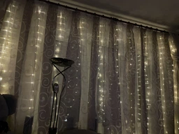 Світлодіодна гірлянда крапля роси 3х3м 300 LED білий колір гірлянда штора новорічна на вікно водоспад Ava + ПОДАРУНОК Блок живлення